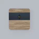 Laserowy czujnik odległości DRL-12, czujnik ruchu, buk-antracyt