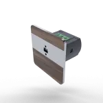 Laserowy czujnik odległości DRL-12, czujnik ruchu, orzech-satyna