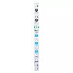 Lampka kontrolna zasilania z zabezpieczeniem 1/3S 3xLED NIEBIESKA
