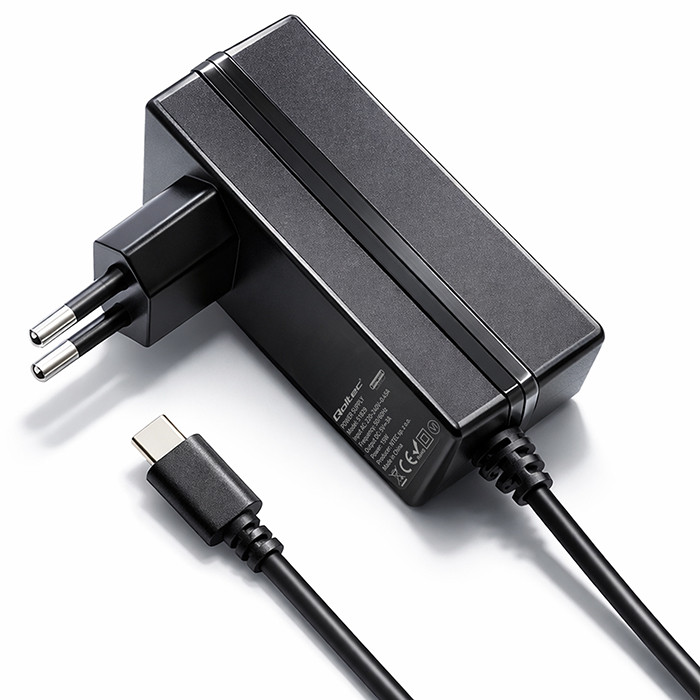 Qoltec Ładowarka Super FAST PD do Raspberry PI 4 | USB-C | 15W | 5V | 3A | Czarna