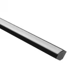 Profil R03 narożny czarny + klosz mrożony 3m