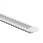 Profil P03 podtynkowy biały + klosz transparentny 3m