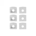 Profil GPP03 podtynkowy biały + klosz transparentny 3m