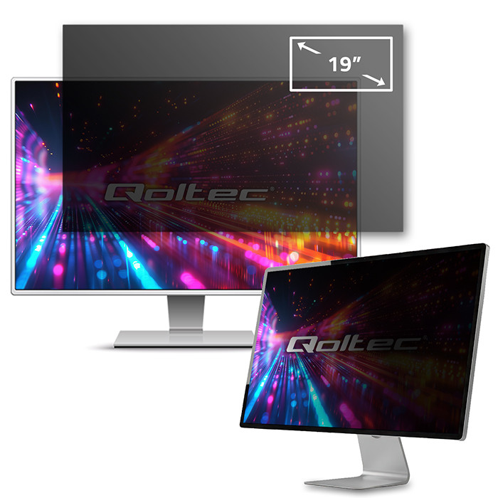 Qoltec Filtr prywatyzujący RODO 19" | 5:4 | Ochrona wzroku | do monitora
