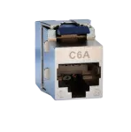 Gniazdo STP RJ 45 kat. 6A keystone niebieskie (beznarzędziowe), slim