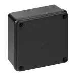 Puszka hermetyczna 100x100x50, bez dławików, czarna, bezhalogenowa, odporna na UV, IP65