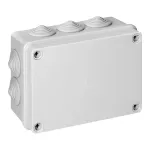 Puszka hermetyczna 150x110x70, 10 dławików, szara, IP65