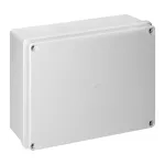 Puszka hermetyczna 240x190x90, bez dławików, szara, bezhalogenowa, IP65