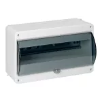 Obudowa modułowa natynkowa S-12, z szybką dymną, bez złączki, biała, IP40