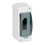 Obudowa modułowa natynkowa S-2, z szybką dymną, bez złączki, biała, IP40