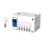 Żarówka LED Philips 8W zamiennik 60W 806lm 2700K LEDbulb ND 8-60W A60 E27 827 6CT Żarówki LED 2 lata gwar