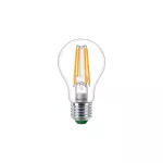 Żarówka LED Philips MASTER klasa A 4W zamiennik 60W 840lm ściemnialna 2700K LEDBulb D 4-60W E27 827 A60 CL G UE Szkło przezroczyste 5 lat gwar