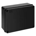 Puszka hermetyczna 190x140x70, bez dławików, czarna, bezhalogenowa, odporna na UV, IP65