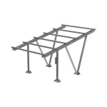 Carport jednostanowiskowy MAGNELIS - bez modułów. Kompatybilny z modułami o wymiarach od  1700x1134 do 2049x1134  (bez klem i śrub imbusowych)