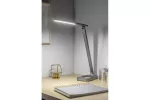 LAMPKA BIURKOWA BRESSI II, LED, 8W, 400lm, 3-CCT, AC220-240V, IP20, ŁADOWANIE BEZPRZEWODOWE, USB, SZARY