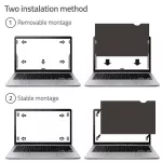 Qoltec Filtr prywatyzujący RODO do MacBook Pro Touch Bar 13.3" (2016-2018) | Ochrona wzroku
