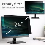 Qoltec Filtr prywatyzujący RODO 24" | 16:10 | Ochrona wzroku | Panoramiczny