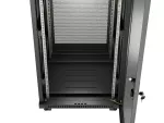 SZAFA INSTALACYJNA RACK STOJĄCA 19" 27U 600X600 CZARNA DRZWI PERFOROWANE LCD LANBERG (FLAT PACK) V2