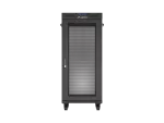 SZAFA INSTALACYJNA RACK STOJĄCA 19" 27U 600X600 CZARNA DRZWI PERFOROWANE LCD LANBERG (FLAT PACK) V2