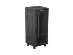SZAFA INSTALACYJNA RACK STOJĄCA 19" 27U 600X600 CZARNA DRZWI PERFOROWANE LCD LANBERG (FLAT PACK) V2