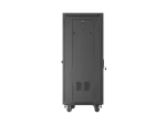 SZAFA INSTALACYJNA RACK STOJĄCA 19" 27U 600X600 CZARNA DRZWI PERFOROWANE LCD LANBERG (FLAT PACK) V2
