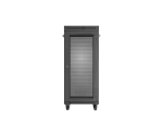 SZAFA INSTALACYJNA RACK STOJĄCA 19" 27U 600X600 CZARNA DRZWI PERFOROWANE LCD LANBERG (FLAT PACK) V2