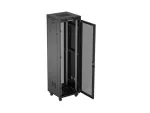 SZAFA INSTALACYJNA RACK STOJĄCA 19" 42U 600X600 CZARNA DRZWI PERFOROWANE LCD LANBERG (FLAT PACK) V2