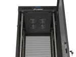 SZAFA INSTALACYJNA RACK STOJĄCA 19" 42U 600X600 CZARNA DRZWI PERFOROWANE LCD LANBERG (FLAT PACK) V2