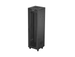SZAFA INSTALACYJNA RACK STOJĄCA 19" 42U 600X600 CZARNA DRZWI PERFOROWANE LCD LANBERG (FLAT PACK) V2