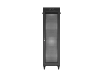 SZAFA INSTALACYJNA RACK STOJĄCA 19" 42U 600X600 CZARNA DRZWI PERFOROWANE LCD LANBERG (FLAT PACK) V2