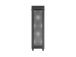 SZAFA INSTALACYJNA RACK STOJĄCA 19" 42U 600X600 CZARNA DRZWI PERFOROWANE LCD LANBERG (FLAT PACK) V2
