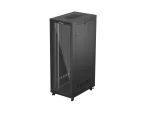 SZAFA INSTALACYJNA RACK STOJĄCA 19" 47U 800X1200 CZARNA DRZWI PRZESZKLONE LCD LANBERG (FLAT PACK) V2