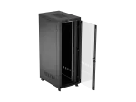 SZAFA INSTALACYJNA RACK STOJĄCA 19" 47U 800X1200 CZARNA DRZWI PRZESZKLONE LCD LANBERG (FLAT PACK) V2