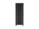 SZAFA INSTALACYJNA RACK STOJĄCA 19" 47U 800X1200 CZARNA DRZWI PRZESZKLONE LCD LANBERG (FLAT PACK) V2