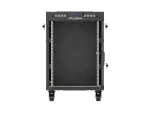 SZAFA INSTALACYJNA RACK STOJĄCA 19" 15U 600X600 CZARNA DRZWI PRZESZKLONE LCD LANBERG (FLAT PACK) V2