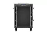 SZAFA INSTALACYJNA RACK STOJĄCA 19" 15U 600X800 CZARNA DRZWI PRZESZKLONE LCD LANBERG (FLAT PACK) V2