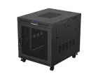 SZAFA INSTALACYJNA RACK STOJĄCA 19" 15U 800X1000 CZARNA DRZWI PERFOROWANE LCD LANBERG (FLAT PACK) V2