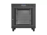 SZAFA INSTALACYJNA RACK STOJĄCA 19" 15U 800X1000 CZARNA DRZWI PERFOROWANE LCD LANBERG (FLAT PACK) V2