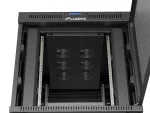 SZAFA INSTALACYJNA RACK STOJĄCA 19" 15U 800X1000 CZARNA DRZWI PERFOROWANE LCD LANBERG (FLAT PACK) V2