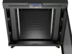 SZAFA INSTALACYJNA RACK STOJĄCA 19" 15U 800X1000 CZARNA DRZWI PERFOROWANE LCD LANBERG (FLAT PACK) V2