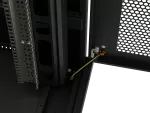 SZAFA INSTALACYJNA RACK STOJĄCA 19" 15U 800X1000 CZARNA DRZWI PERFOROWANE LCD LANBERG (FLAT PACK) V2