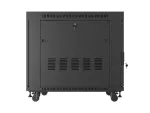 SZAFA INSTALACYJNA RACK STOJĄCA 19" 15U 800X1000 CZARNA DRZWI PRZESZKLONE LCD LANBERG (FLAT PACK) V2