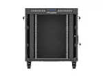 SZAFA INSTALACYJNA RACK STOJĄCA 19" 15U 800X1000 CZARNA DRZWI PRZESZKLONE LCD LANBERG (FLAT PACK) V2
