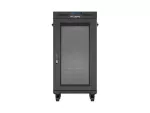 SZAFA INSTALACYJNA RACK STOJĄCA 19" 22U 600X600 CZARNA DRZWI PERFOROWANE LCD LANBERG (FLAT PACK) V2