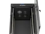 SZAFA INSTALACYJNA RACK STOJĄCA 19" 22U 600X600 CZARNA DRZWI PRZESZKLONE LCD LANBERG (FLAT PACK) V2