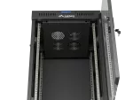 SZAFA INSTALACYJNA RACK STOJĄCA 19" 22U 600X600 CZARNA DRZWI PRZESZKLONE LCD LANBERG (FLAT PACK) V2