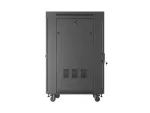 SZAFA INSTALACYJNA RACK STOJĄCA 19" 22U 600X800 CZARNA DRZWI PRZESZKLONE LCD LANBERG (FLAT PACK) V2