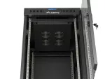 SZAFA INSTALACYJNA RACK STOJĄCA 19" 22U 600X800 CZARNA DRZWI PRZESZKLONE LCD LANBERG (FLAT PACK) V2