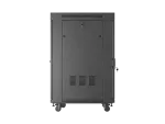 SZAFA INSTALACYJNA RACK STOJĄCA 19" 22U 600X800 CZARNA DRZWI PRZESZKLONE LCD LANBERG (FLAT PACK) V2