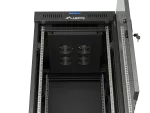 SZAFA INSTALACYJNA RACK STOJĄCA 19" 22U 600X800 CZARNA DRZWI PRZESZKLONE LCD LANBERG (FLAT PACK) V2